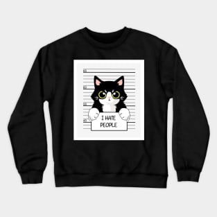 The cat criminal Crewneck Sweatshirt